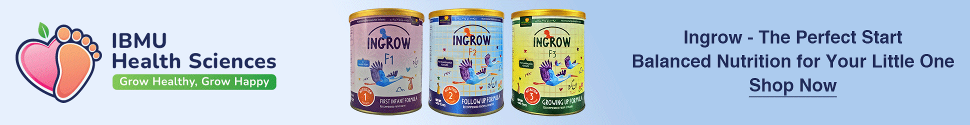 IBMU Health Sciences Ingrow The Infant Formula for Early Growth and Development
